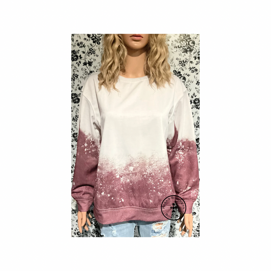 Tie dye gradient pullover sweatshirt