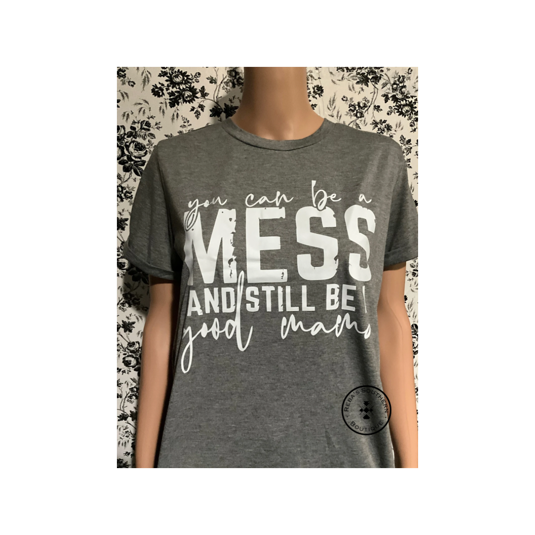 Grey graphic tee