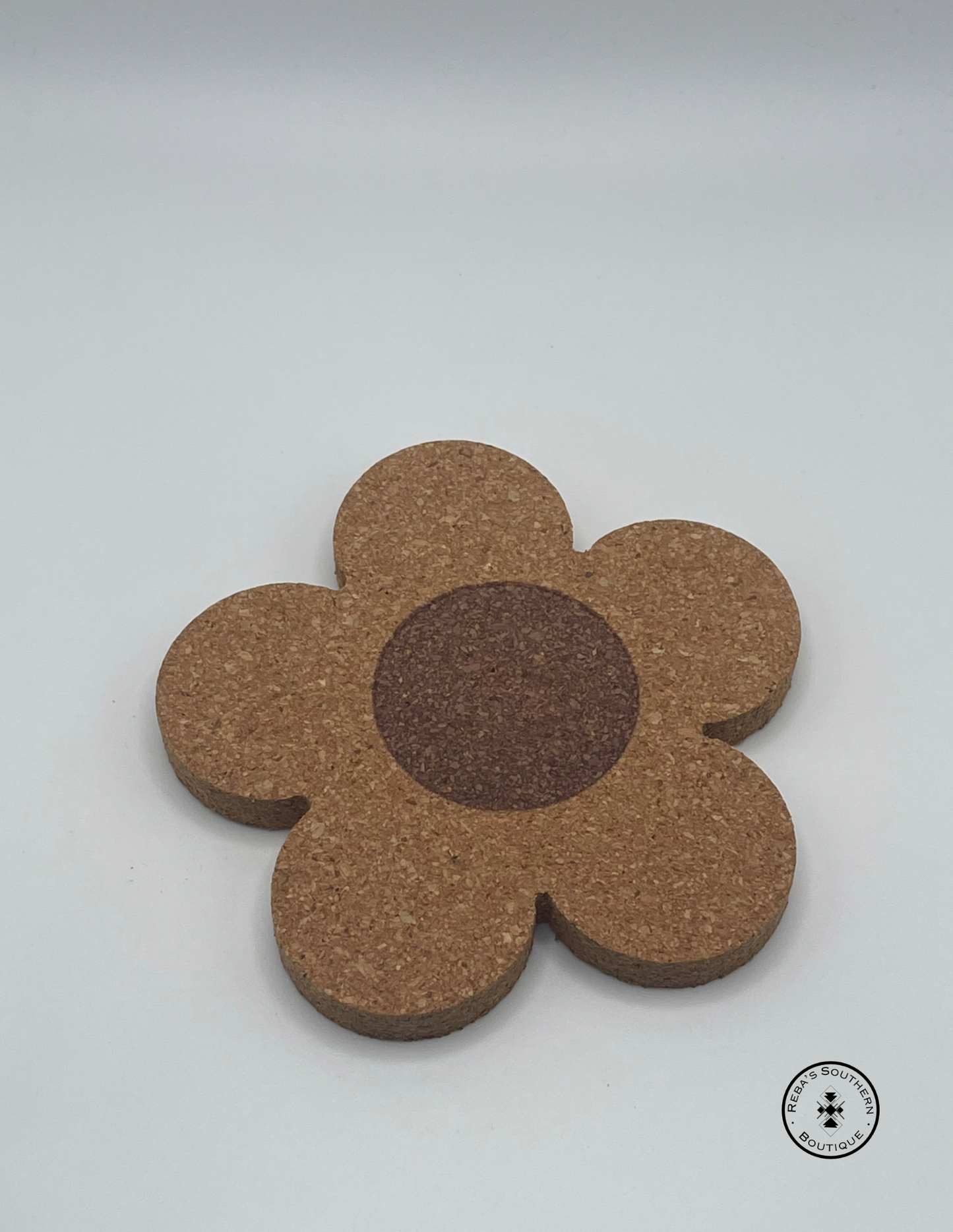 Flower cork coaster