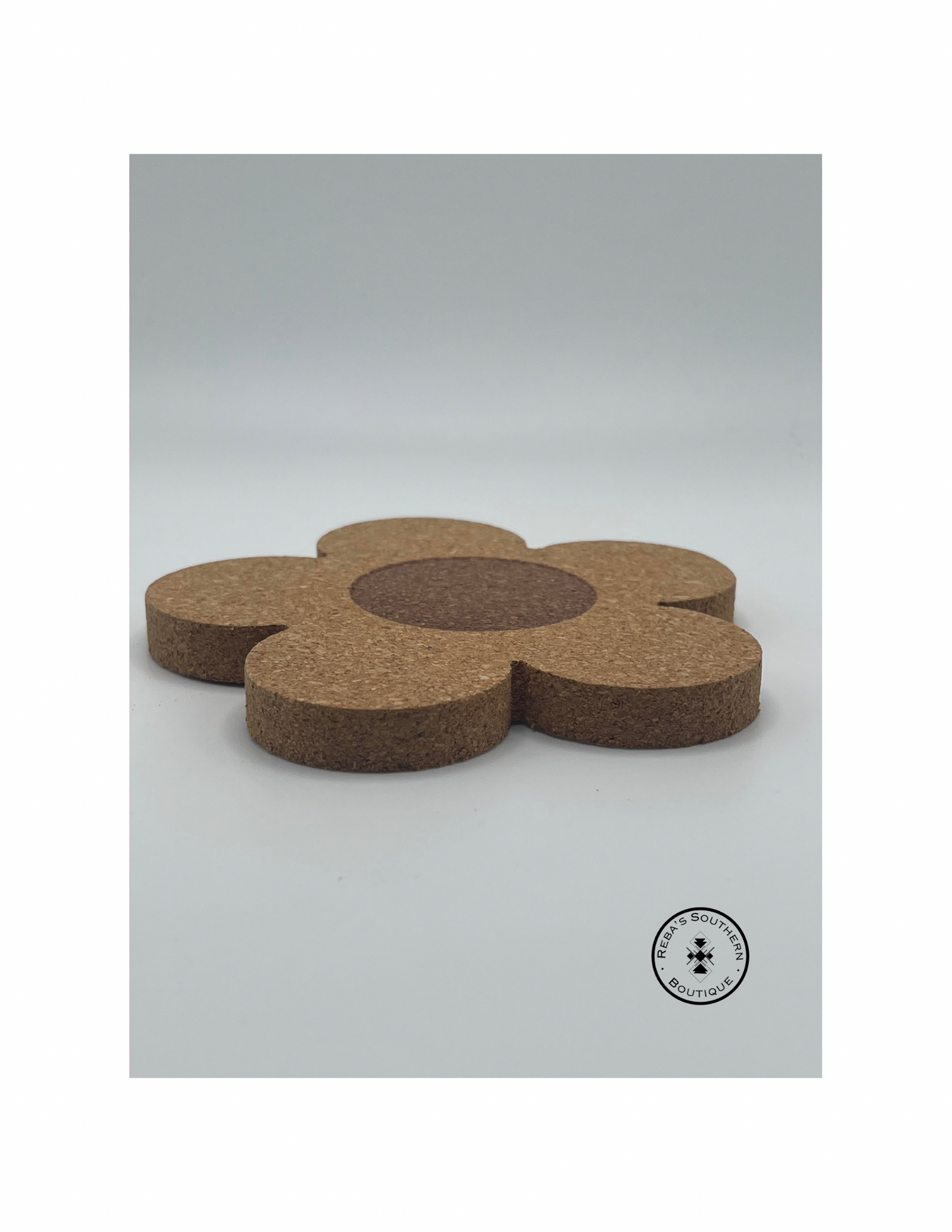 Flower cork coaster