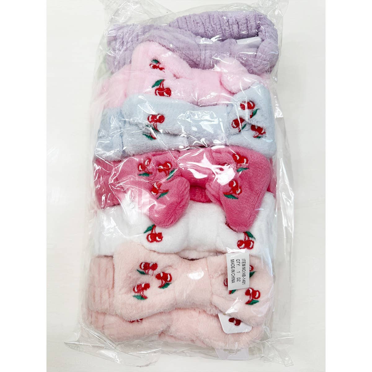 Cherry Embroidery Everyday Facial Spa Headband