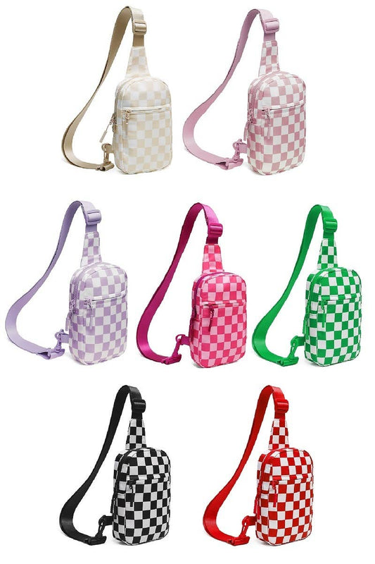 Mosaic Checkered Sling Bag