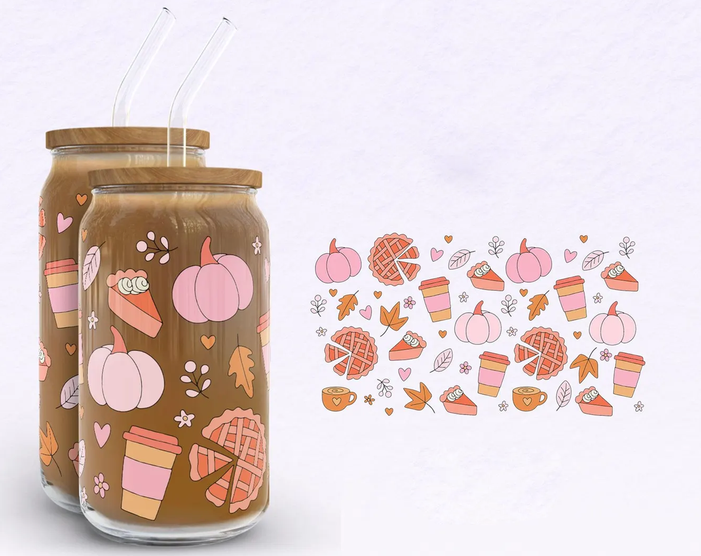 Pumpkin Pie Wrap UV DTF Sticker