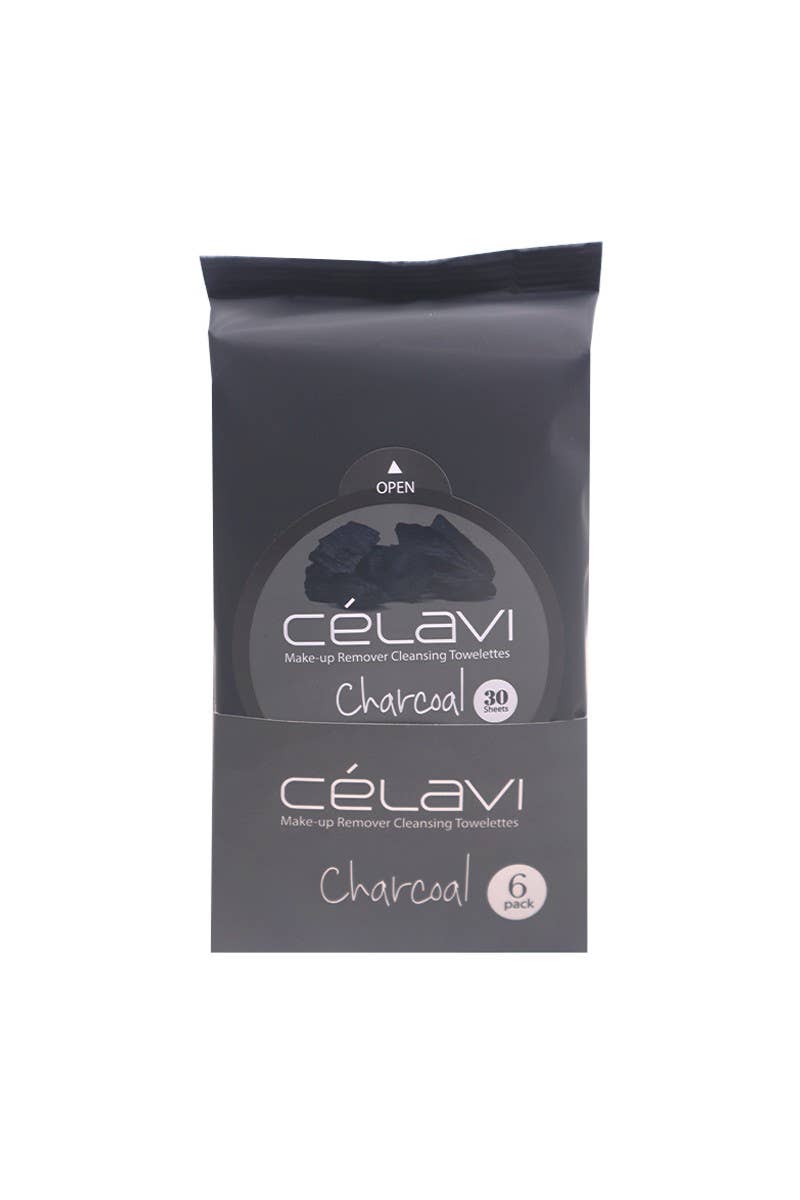 Celavi MT010 Charcoal Makeup Cleansing Towelette (1pc) 30 wipes