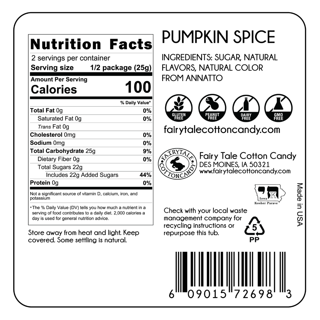 Pumpkin Spice Cotton Candy