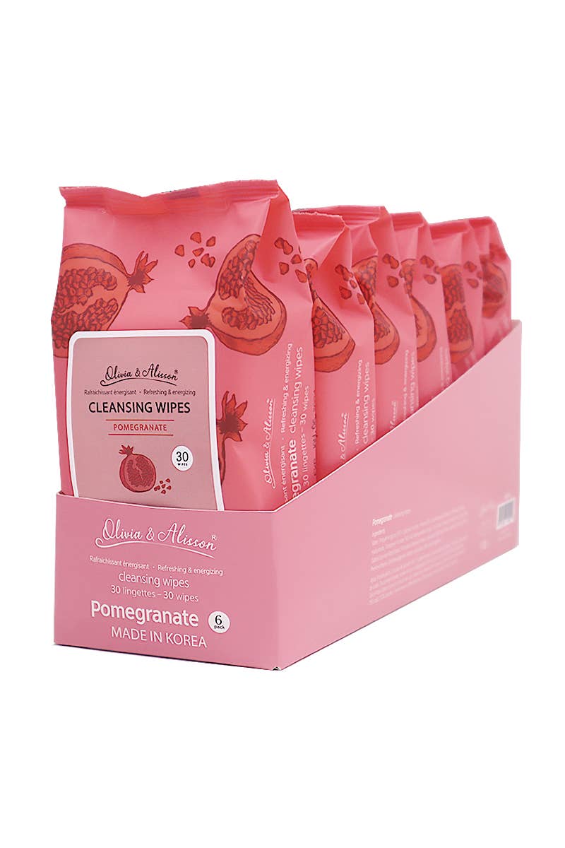 Makeup She MIT006 Cleansing Wipes Pomegranate - 6pc
