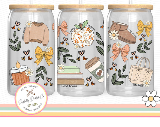 Fall Coquette Wrap UV DTF Sticker