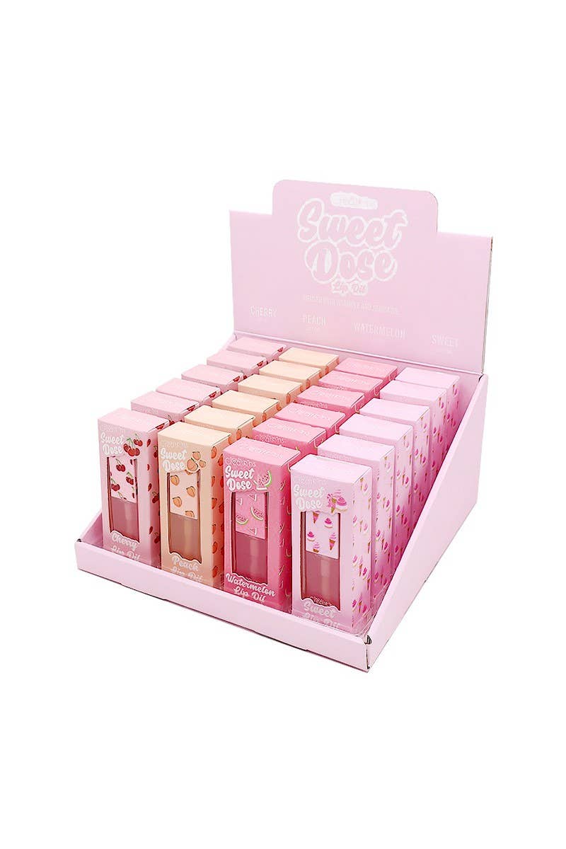 Beauty Creations LOBS-DISPLAY Sweet Dose Lip Oil - 24pc