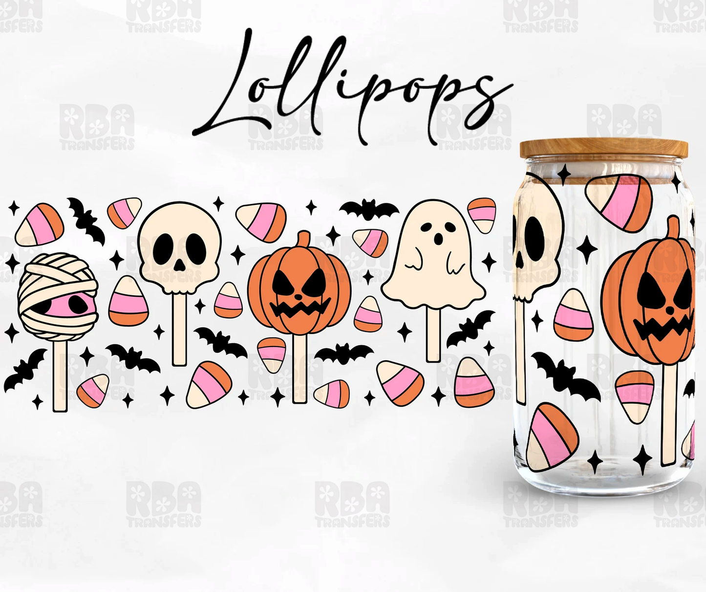 Lollipops Wrap UV DTF Sticker