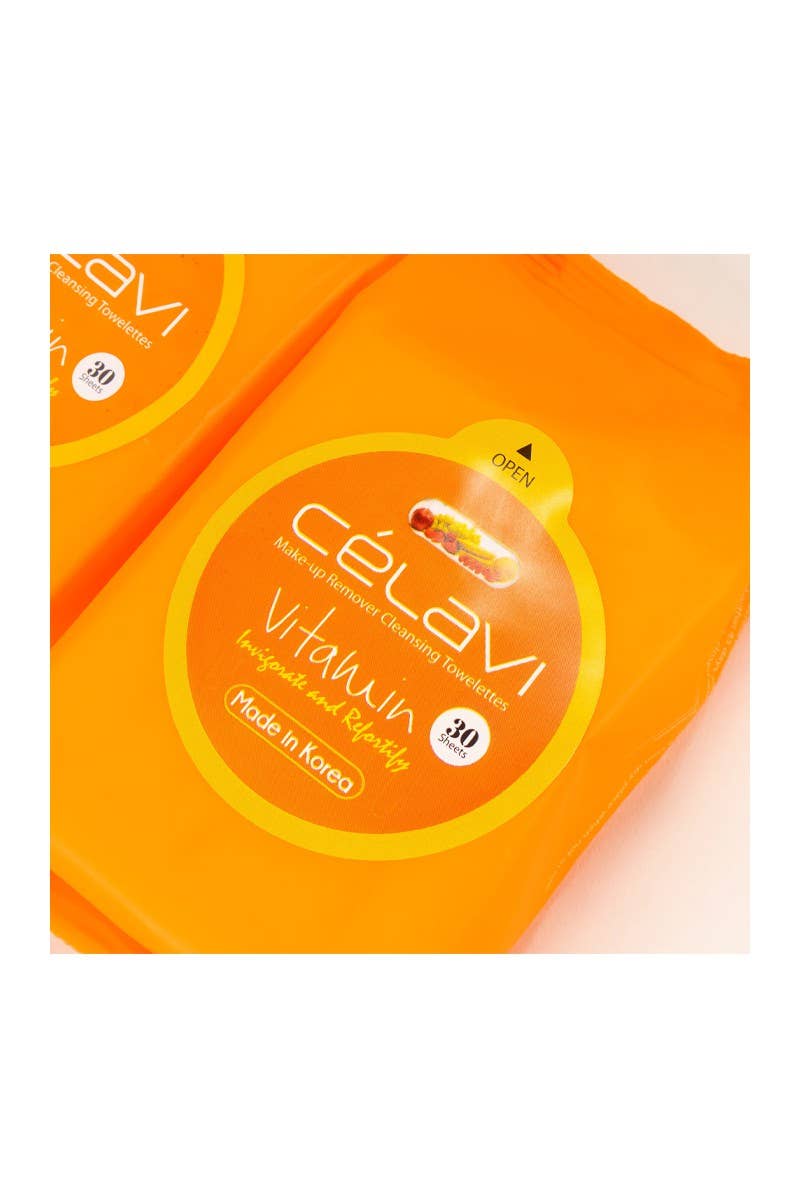 Celavi MT007 Vitamin Makeup Cleansing Towelette - 6pc