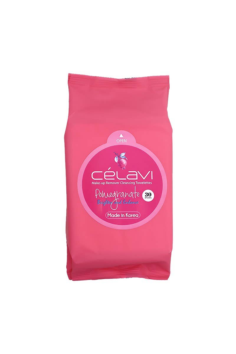 Celavi MT005 Pomegranate Makeup Cleansing Towelette - 6pc