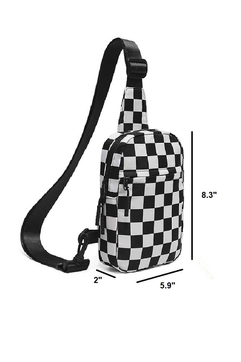 Mosaic Checkered Sling Bag