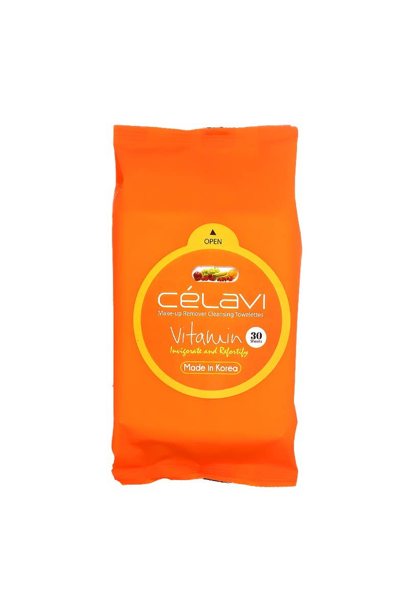 Celavi MT007 Vitamin Makeup Cleansing Towelette - 6pc