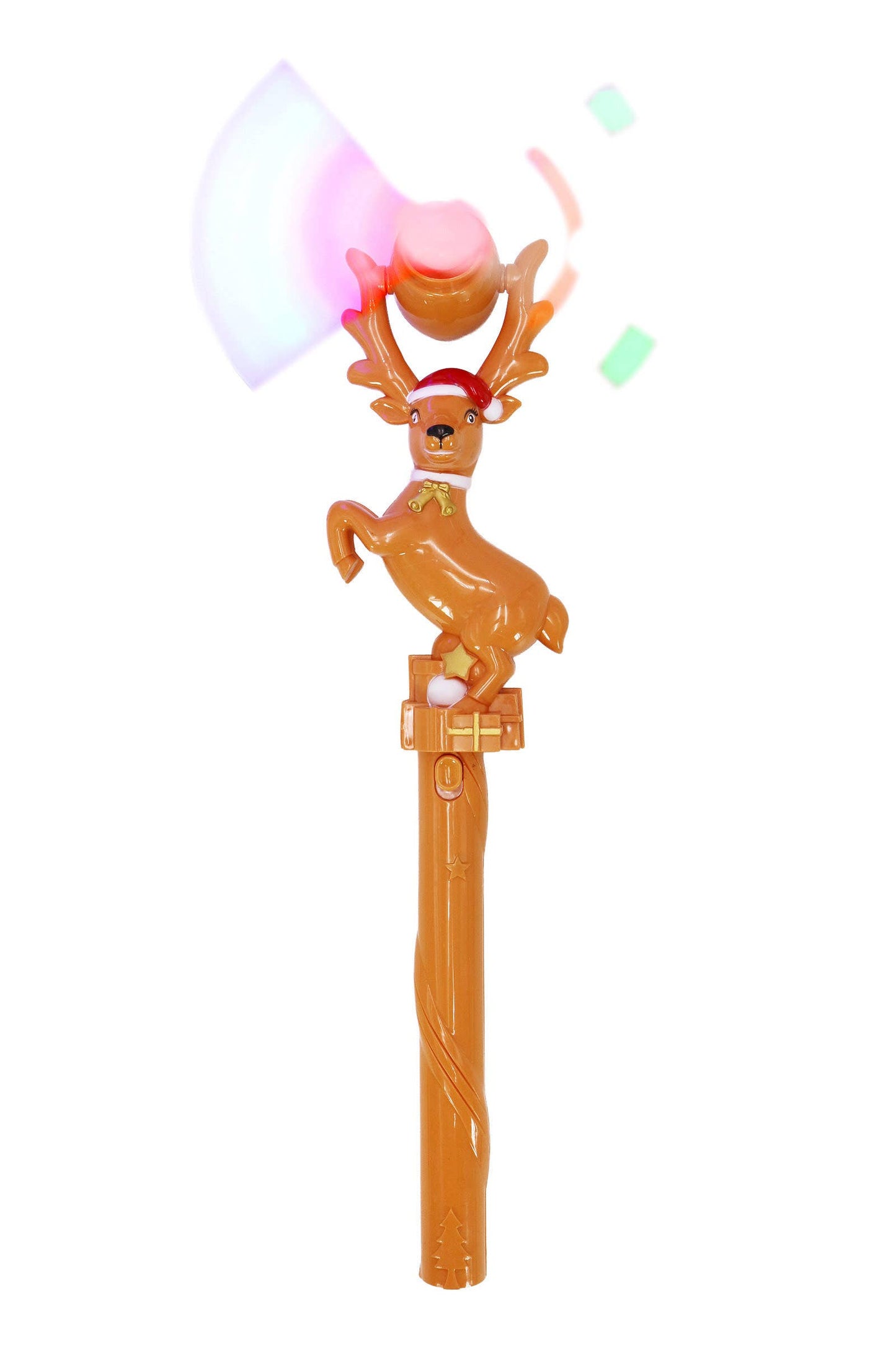 Festive Reindeer Rainbow Led Glow Wand