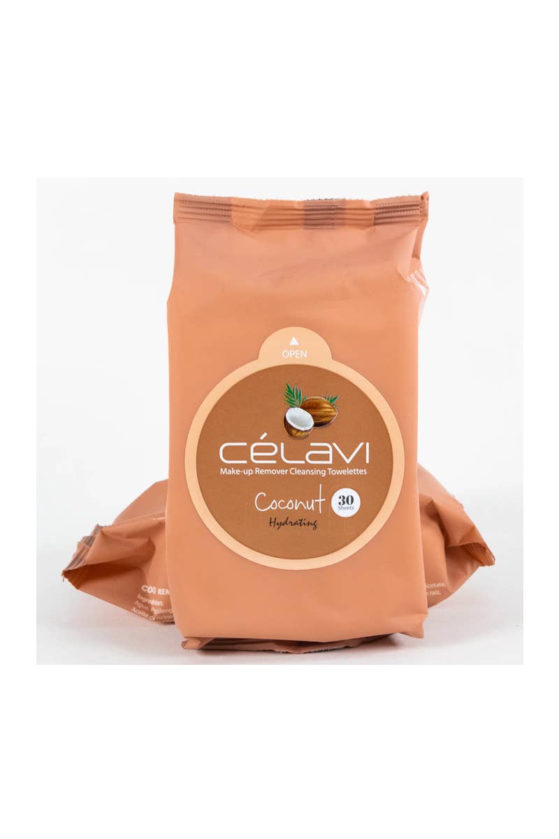 Celavi MT015 Coconut Makeup Cleansing Towelette - 6pc