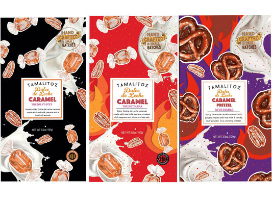 Tamalitoz Dulce de Leche Starter Pack - Mix x 3 flavors 12ct
