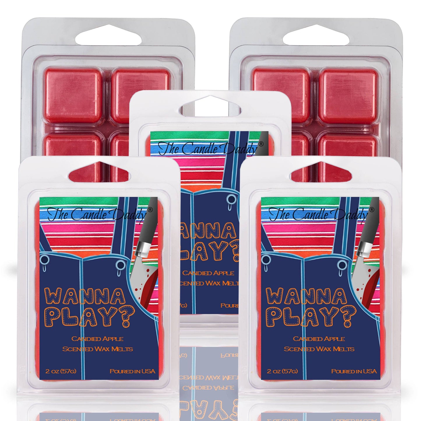 FUNNY FALL HALLOWEEN - WANNA PLAY? - CANDY APPLE WAXMELT