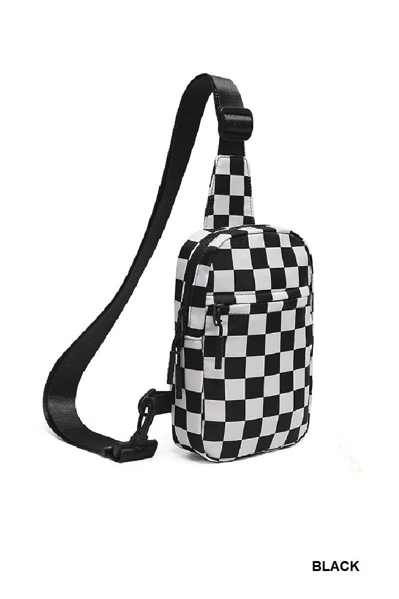 Mosaic Checkered Sling Bag