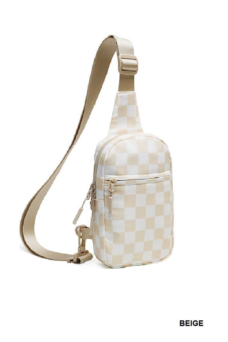 Mosaic Checkered Sling Bag