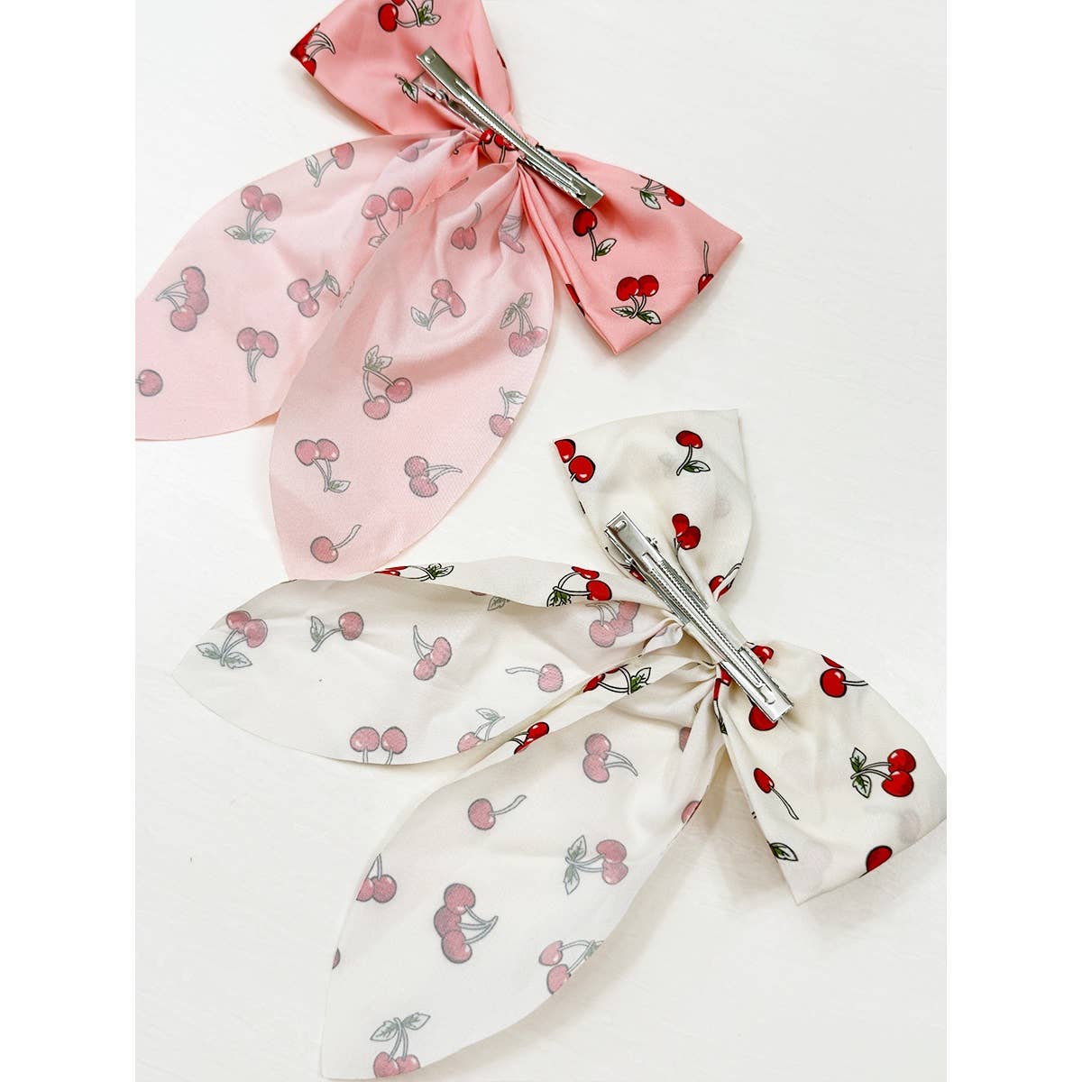 Mix Colors of Cherry Bow Hair Clips